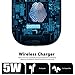 Wireless Charger Pad Charging Mat for Earpods Black