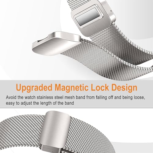 NicMool Metal Strap for Apple Watch 42mm 44mm 45mm 46mm 49mm, Magnetic Closure - Image 3