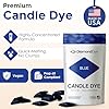 Blue Candle Dye - Made in The USA - Safe and Easy to Use - Premium Candle Making Supplies - Perfect for DIY Candle Making Kits - Designed for Candle Wax - 50 Dye Chips #1