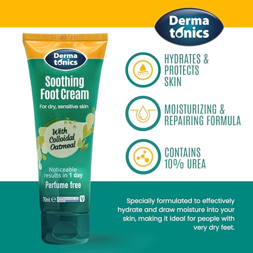 Dermatonics Soothing Foot Cream | Rapid Relief for Symptoms of Dermatitis | With Skin Calming Colloidal Oatmeal | Suitable for Diabetics & Vegan Friendly | 70 ml - Image 4