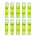 Utoolmart 9.5×40mm Green Universal Precision Bubble Level Vials Spirit Level Picture Hanging Levels Mark Measuring Instruments Layout Tools 10pcs