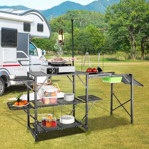 Happybuy Camping Kitchen Table miniatura 2