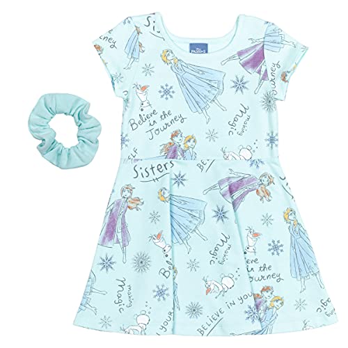 Disney Frozen Elsa Anna Olaf Toddler Girls Short Sleeve...