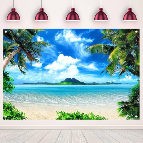 Fondo Fotográfico Playa Tropical 6x4FT Poliester