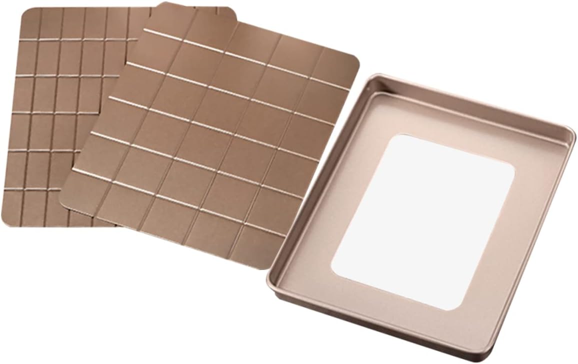 Nougat Baking Mold Set Large Metal Tray for Handmade Nougat Pastry Making Sturdy Baking Tools for DIY Desserts for Home Bakers and Kitchen Supplies