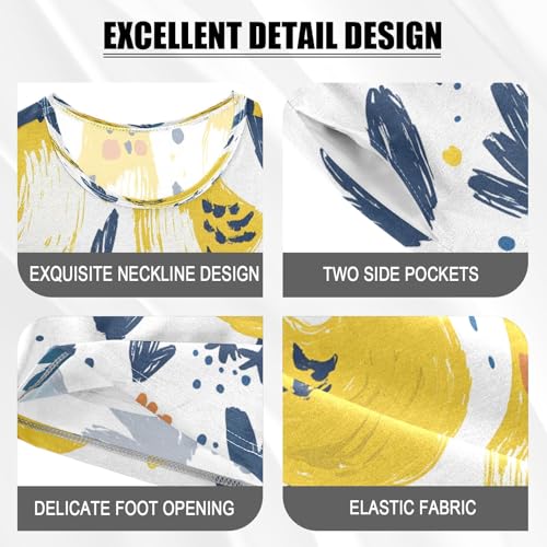 senya Heart Yellow Chicken A Summer Pajamas Set Short Cotton Sleepwear 2 Piece4