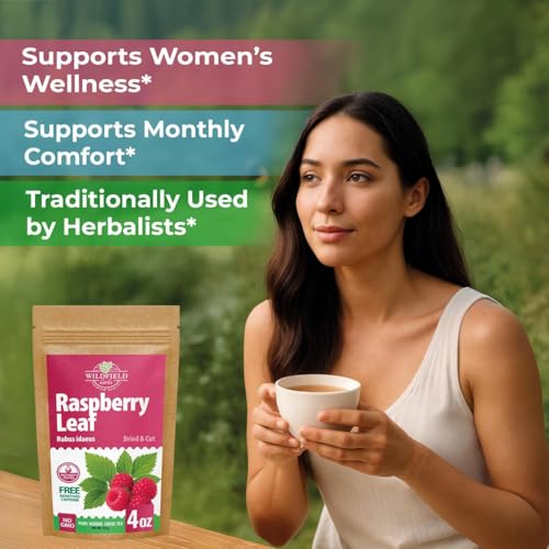 Image of 100 Bags Raspberry Leaf Tea Rasberry Leaf Herbs (Rubus Idaeus Folium) - 100 Count 1.5g Bags Rasberry Leave Tea Hojas De Frambuesa