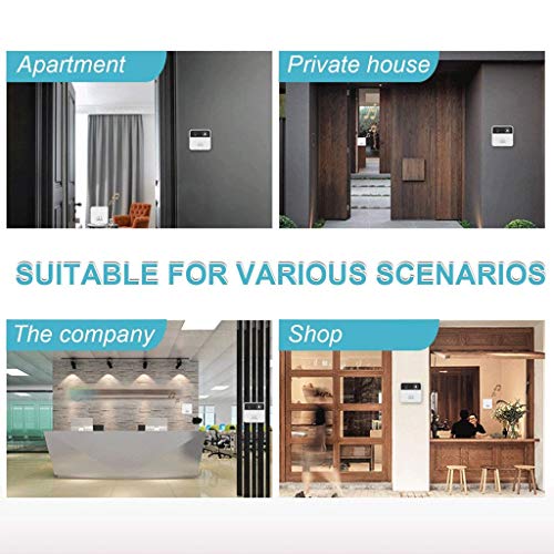 Timbre de Video inalámbrico Cámara de Seguridad para el hogar Audio bidireccional Completo, detección de Movimiento, Asistente de Soporte