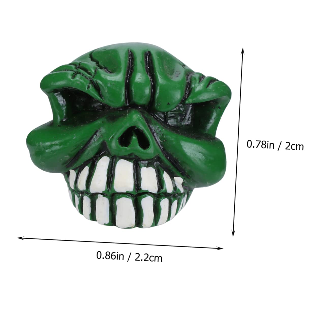 ABOOFAN 3juegos Tapa De Válvula De Neumático Diseño De Calavera Verde Accesorios para Moto y Bicicleta Fácil Instalación y Protección contra Barro y Agua
