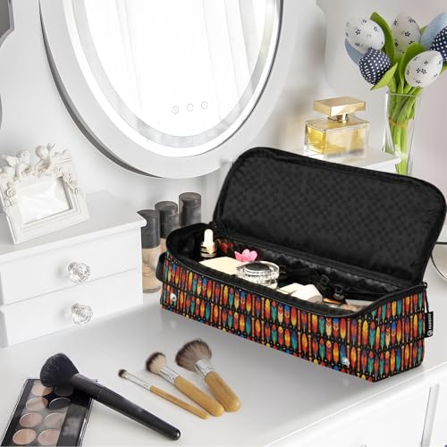 Organizador de herramientas para el cabello 2 en 1 con tapete resistente al calor y bolsa para plancha, rizador y secador miniatura 7