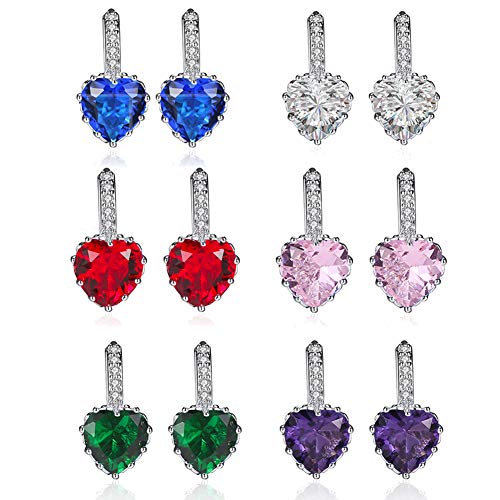 Preisvergleich Produktbild sudalv1971 Charmante Damen Sterling Silber Ohr Creolen Ohrstecker Weiß