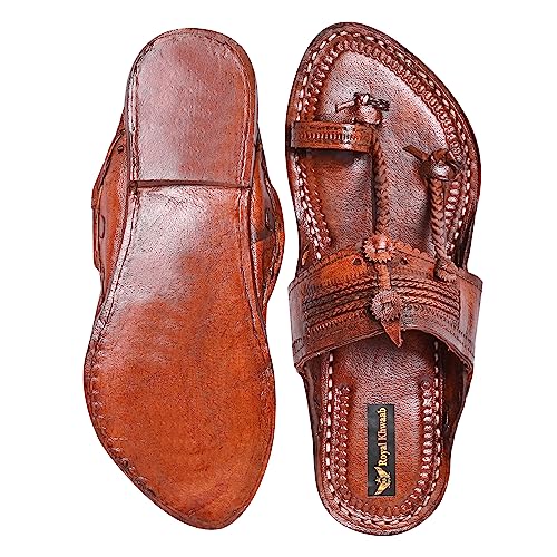 Image of Kolhapuri Chappal for Men| Kolhapuri Slippers for Men| kolapuri chapal Men| Leather Slippers for Men| Leather Chappal for Men-AB-Parent A13