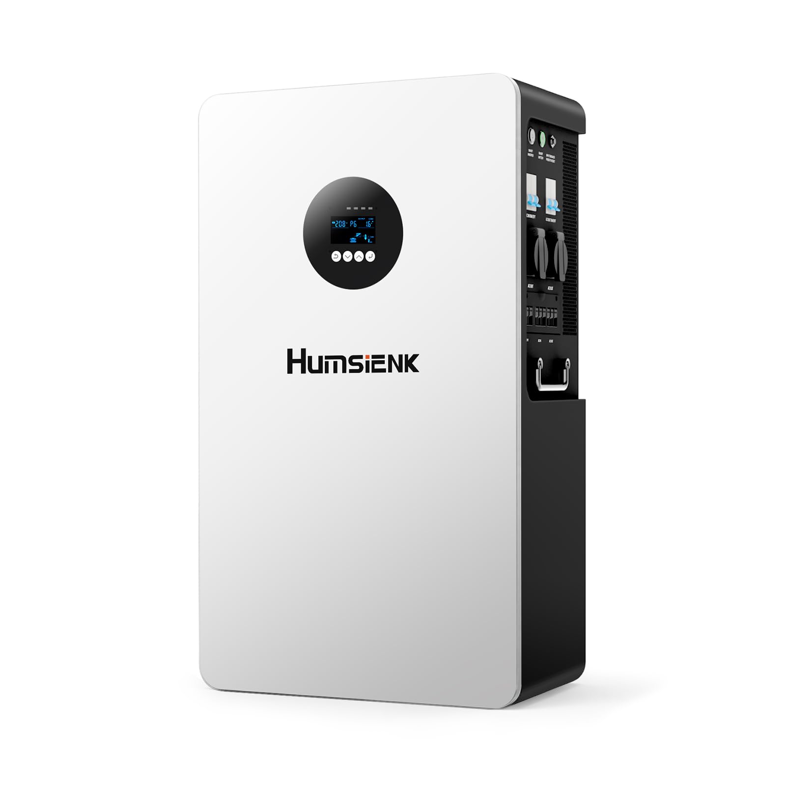 HumsiENK Sistema Solare All-in-One 6-in-1 5kW – Batteria LiFePO4 5.12kWh, Ingresso PV 9000W, MPPT 99.5%, UPS <20ms, BMS 200A con Bilanciamento Attivo 3A per Backup Domestico e Off-Grid