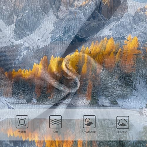 Girls Underwear Toddlers 2t Cotton Panties for Girl Fun Print Briefs Underpants Autumn Landscape Scenery Mountain3