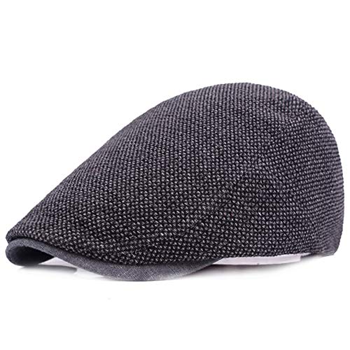 Gionforsy Mens Summer Newsboy Cap Breathable Mesh Flat Cap Adjustable Newsboy Beret Hat Cabbie Ivy Cap for Party (Black) Gionforsy Mens Summer Newsboy Cap Breathable Mesh Flat Cap Adjustable Newsboy Beret Hat Cabbie Ivy Cap for Party (Black)
