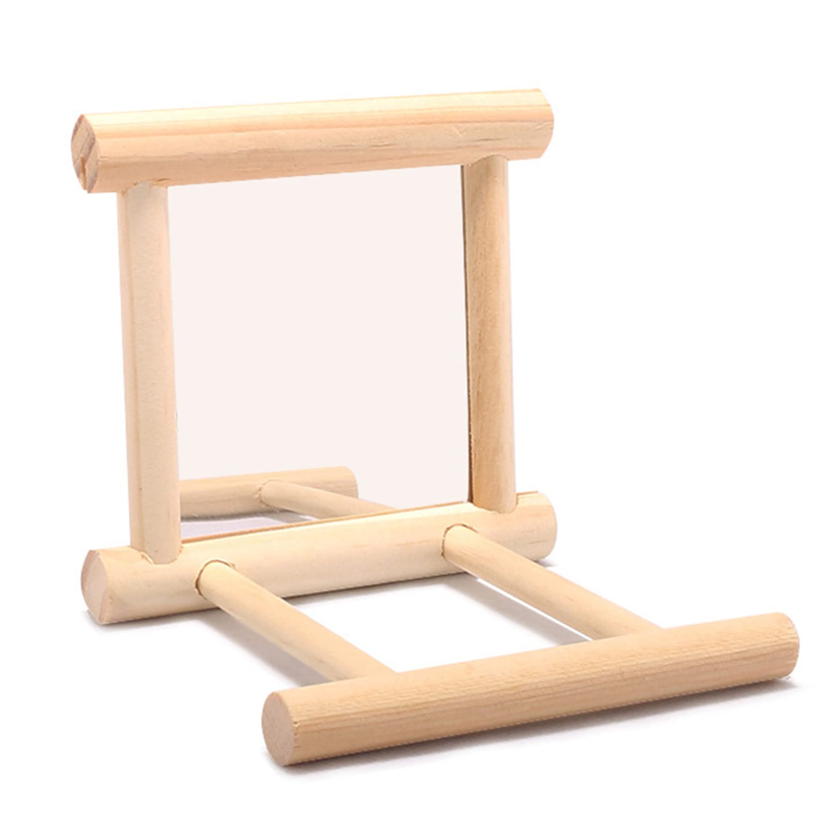 JIYAN Bird Mirror Bird Swing, Parrot Cage Toys,Swing Hanging Play with Mirror for Macaw Cockatoo Cockatiel Conure Lovebirds Canaries