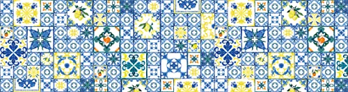 VINILIKO Tapis en Vinyle Grosor 2,8 mm sans phtalates Multicolore 80 x 300 cm Cover