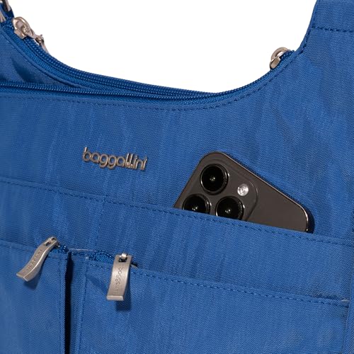Image of Baggallini Crossbody Travel Bag 11x8.5 Lightweight Water-resistant Nylon Handbag