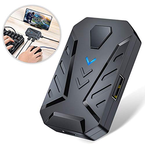 Image of 4 in 1 Mobile Game Combo Pack Pro with RGB Mini Gaming Keyboard & Mouse with Side Button, Gaming Adapter with Mobile Game Converter for Android (Wired+Wireless (APP Require))