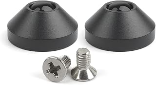PENCHEAK 2 patas de teclado mecánico de aluminio anodizado, patas aislantes de metal para carcasa con tornillos