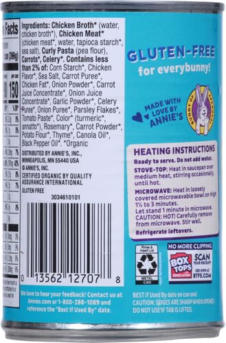 Miniatura 3 de Annie's Sopa enlatada de pollo y pasta sin gluten, lista para servir, 14 onzas