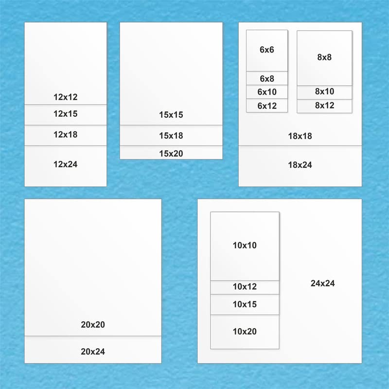 Khush Enterprise Center Acrylic Plexiglass Sheet Laser Cut Sheet for DIY Craft Home Decore Glass Paintings | Rect/Square | 12x12 | White | 4 mm | Pack of 1 3