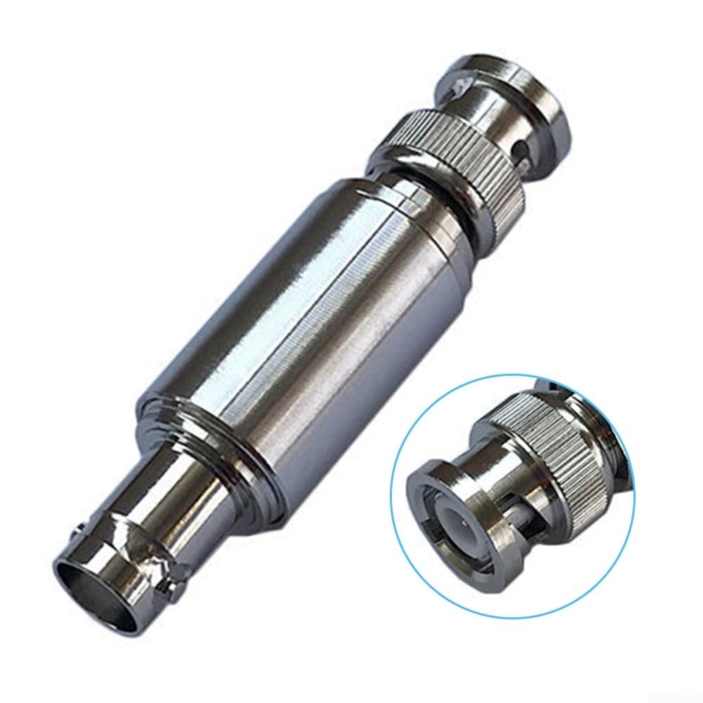 Attenuatore fisso RF, 2 W BNC-JK maschio a femmina attenuatore coassiale DC Block connettore di attenuazione fisso (10DB)
