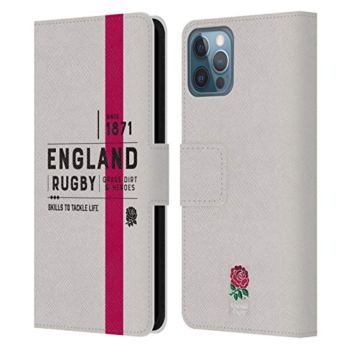 Funda protectora England Rugby para iPhone 12 que evita rayas en pantalla