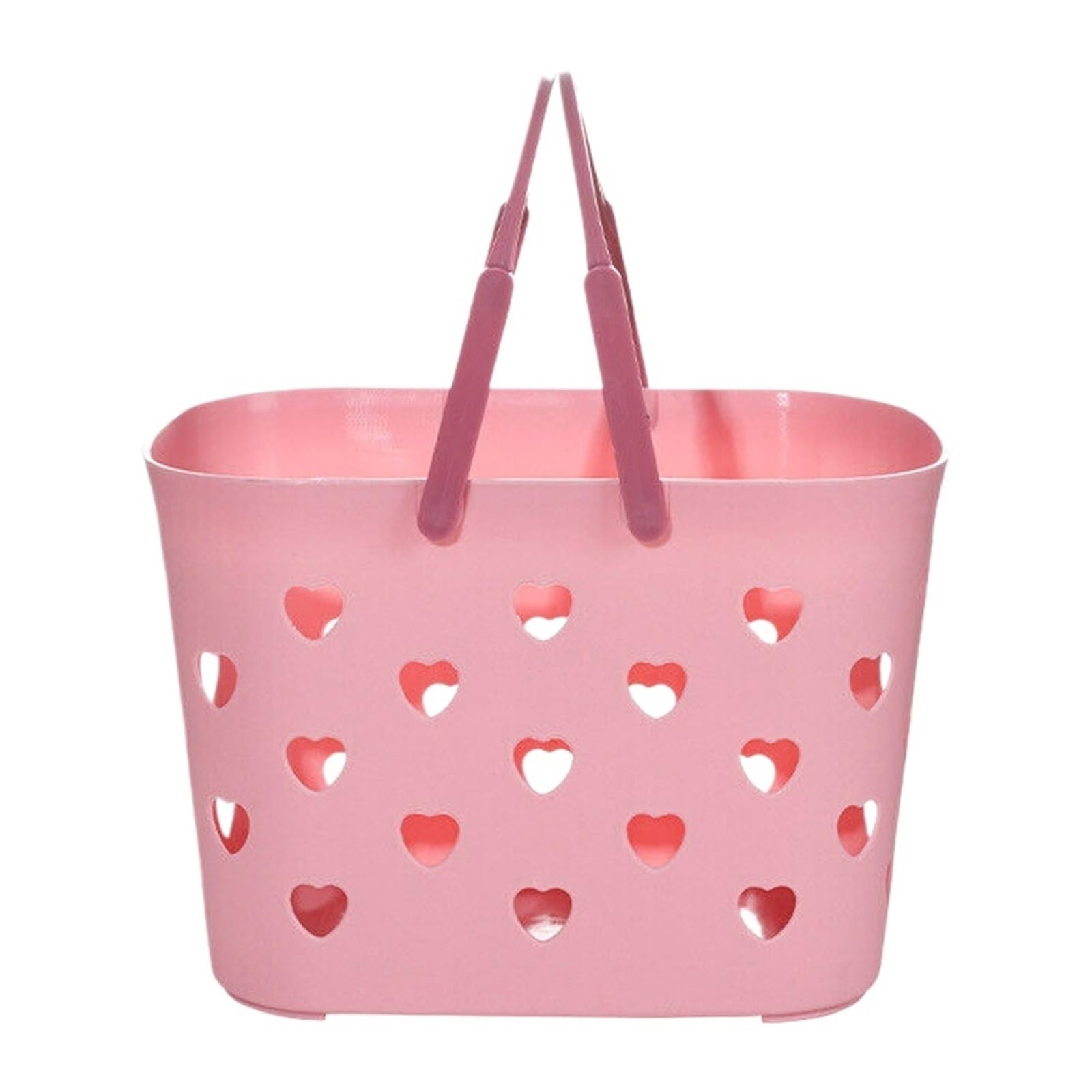 BAYNOPURIN Shower Bag Shower Caddys Basket Bathroom Organizer With Handle Hollow Out Toiletries Storage(Pink)