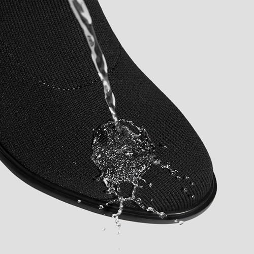 VIVAIA Amanda Women's Ankle Boots, Almond Toe Block Heel Booties, Comfortable Water Repellent Walking Boots for Fall Winter Daily Outfit3