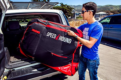 Speed Hound Bike Case for Air Travel | Freedom Padded Carrying Case Fits Most Road, Mountain & Triathlon Bikes | Heavy Duty Bike Bag with Extra Space for Cycling Accessories | 53 x 31 x 15 Inches