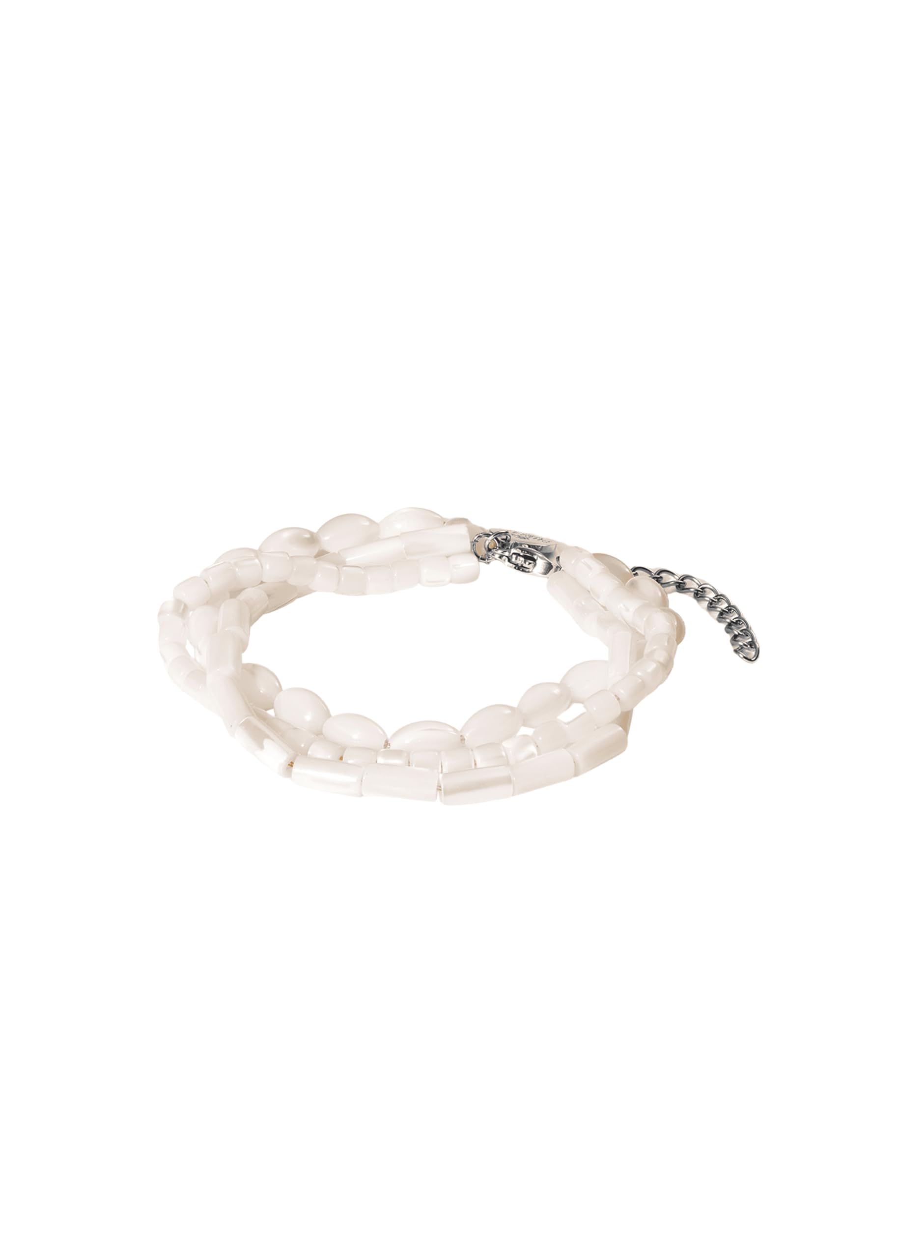 Purelei® Island Dawn Ring voor dames, flexibele angst ring met echte edelstenen en metalen parels, 18K verguld, zilver of roségoud, boho-chique sieraden, maten S/M en M/L, S/M, Roestvrij staal, Geen