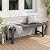 Stoog Outdoor Bench, 2-Person Outdoor Poly Lumber Backless Bench, Weatherproof Garden Bench, Never Rot or Fade, Suit for Church, Backyard, Porch and Park, Grey