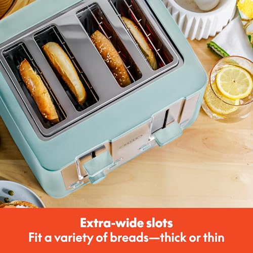 image for bella 4 Slice Toaster with Auto Shut Off - Extra Wide Slots & Removabl