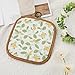 Square Embroidery Hoop, 6.5 Inch Resin Cross Stitch Hoop Punch Needle Hoop Embroidery Frame for Display Quilt Hanging Craft (Imitation Wood)