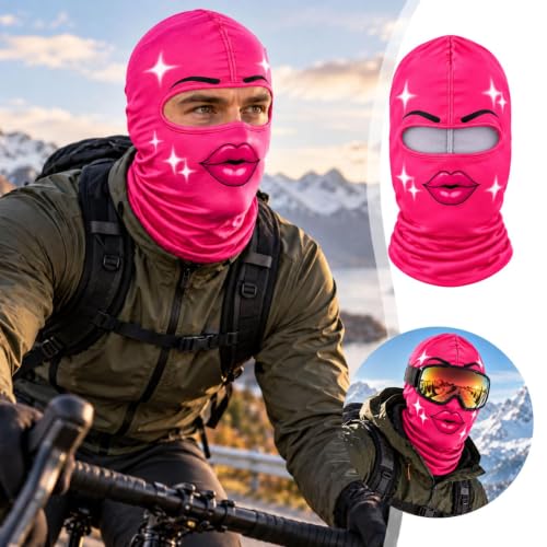 Funny Ski Mask, 3D Printed Balaclava with Realistic Novelty Design，Pink - image 7