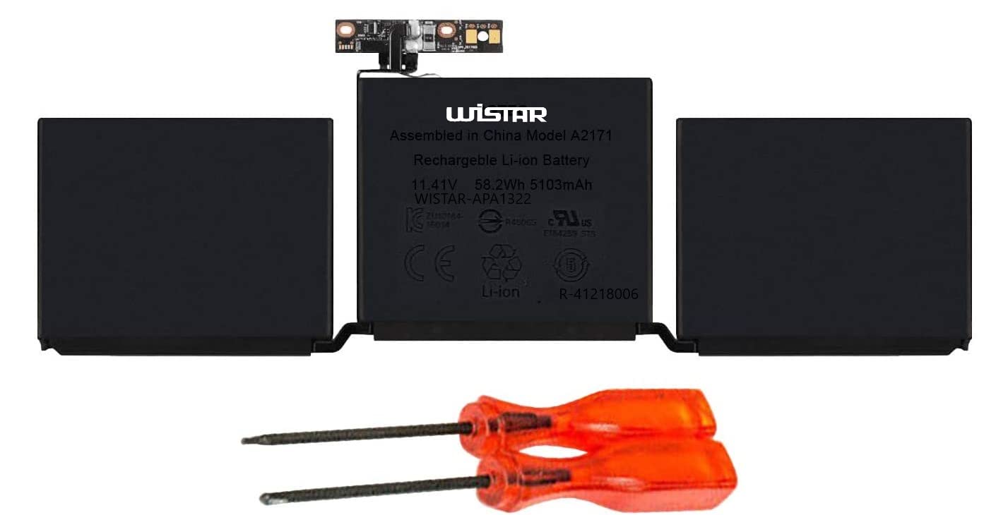 WISTAR A2171 Laptop Battery for MacBook Pro 13-inch A2159 (EMC 3301)(Mid 2019) A2289 A2338 MUHN2LL/A MUHP2LL/A MUHQ2LL/A MUHR2LL/A MUHR2LL/B MacBook Pro 13 Inch Two Thunderbolt 3 A2159 MUHR2LL (B0C4YSSM46) Amazon Price History, Amazon Price Tracker