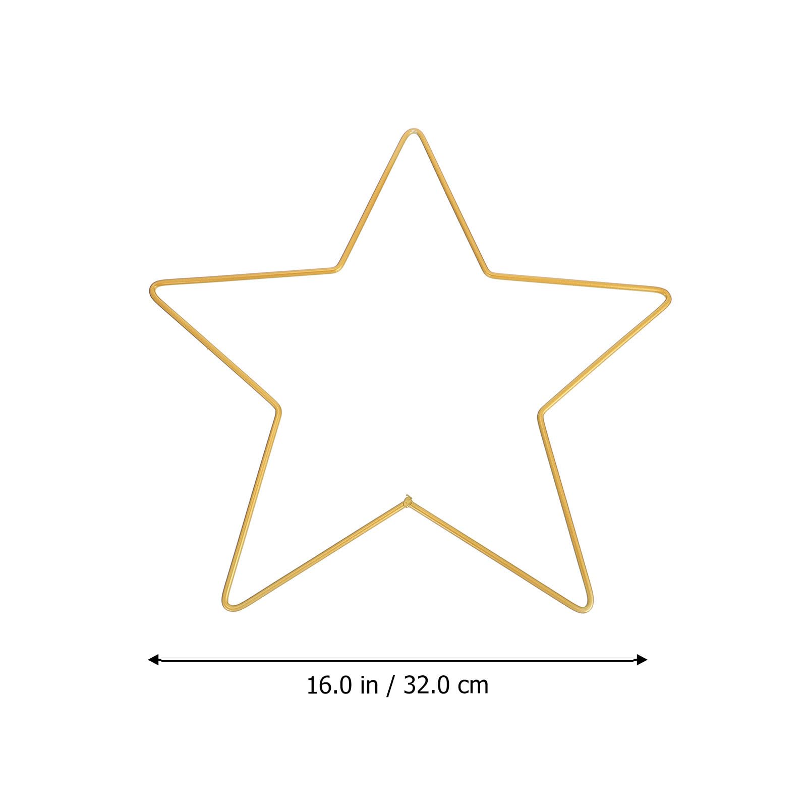 Adorno de Figura Dorada de Hierro para Pared, Marco DIY para Manualidades Navideñas, Resistente al Óxido y Seguro, Adecuado para Decoración de Navidad y Bodas