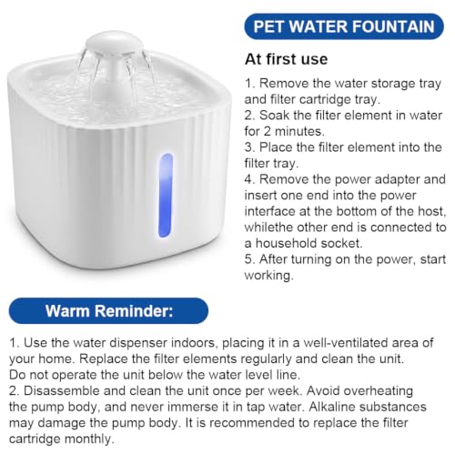 Image of Qpets Automatic Pet Water Fountain 3L for Cats and Dogs