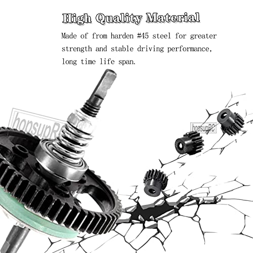 Image of Metal Spur Gear Differential Gears 53T(32-Pitch) with 15T /17T /19T Pinions Gear Sets Upgrades Part for 1 /10 Traxxas Slash 4X4 VXL /Stampede 4X4 VXL /Rustle 4X4 VXL RC Car,Hops Up