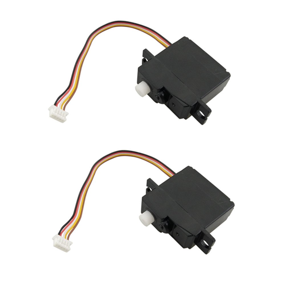 Fytoo Accessories 17g Five Lines Servo for WLTOYS Remote Control car A949 A959 A969 A979 K929-B 1:18 Four-Wheel Drive high-Speed Model Remote Control car (2pcs Servo)