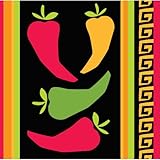 Creative Converting 16 Count 3-Ply Lunch Napkins, Fiesta Grande