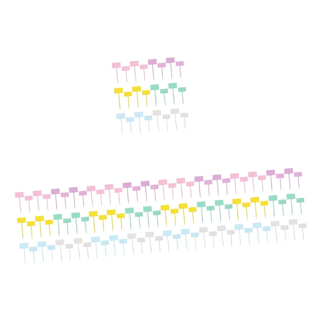 Milisten 5 Ensembles Étiquettes De Plantes De Jardin Plastique Marqueurs Pour Et Fleurs Étiquettes Pour Pots Et Parcs 24 Pièces * 5