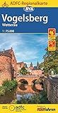  ADFC-Regionalkarte Vogelsberg Wetterau mit Tagestouren-Vorschlägen, 1:75.000, 1:75.000, reiß- und wetterfest, GPS-Tracks Download (ADFC-Regionalkarte 1:75000)