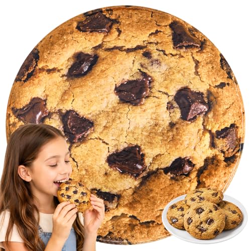 SeaRoomy Chocolate Cookie Blanket Funny Realistic Food Blanket for Adults and Kids Cute Novelty Christmas Birthday Gifts for Teens Boys Girls