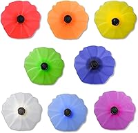 Vista 6 de Charles Viancin Poppy Pop - Juego de tapones de silicona para vino o botella plana, silicona (rosa, blanco, índigo, azul)