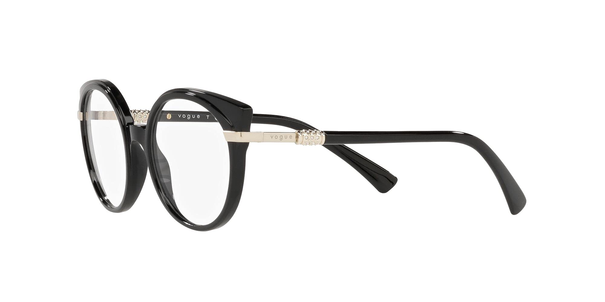 Vogue Eyewear Vo5381b - Cornice di correzione occhio di gatto, da donna, Nero/lenti Demo
