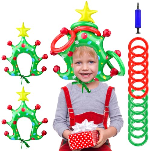 【Materiale sicuro e durevole】Questo lancio degli anelli per l'albero di Natale è realizzato in PVC spesso, morbido e sicuro, non si rompe facilmente o perde, garantendone la conservazione in buone condizioni anche dopo un uso prolungato. Il design pieghevole lo rende facile da riporre e trasportare, rendendolo una scelta ideale che unisce sicurezza e praticità.