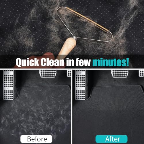 Axegy SEN-2 Pet Hair Remover For Couch - 2 Pack Dog Cat Hair Remover For Furniture Portable Pet Hair Fur Removal Tools Carpet Rakes Scraper thumb #3