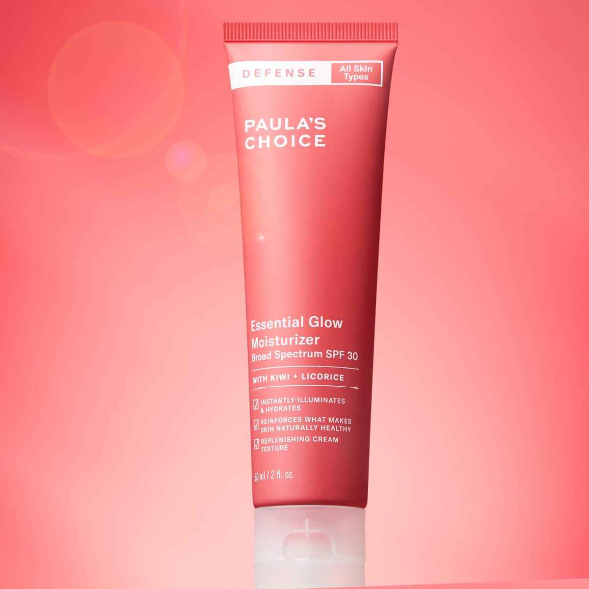 Paula's Choice DEFENSE Krem Nawilżający SPF 30 - Nawilżanie Krem na Dzień z Mineralne Filtry Przeciwsłoneczne Chronią Skórę - Blasku Kremem Rozjaśnia & Nawilża - Wszystkie Rodzaje Skóry - 60 ml